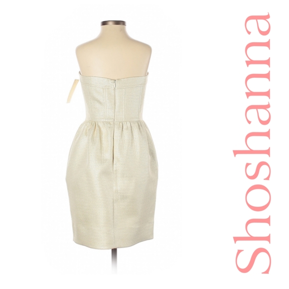 NWT Shoshanna Strapless Corset Cocktail Dress with Boned Bodice - Picture 3 of 3